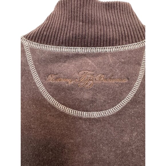 Tommy Bahama Womens Zip-Up Jacket S Brown Cotton Spandex Blend Casual Lightweigh - Picture 5 of 5